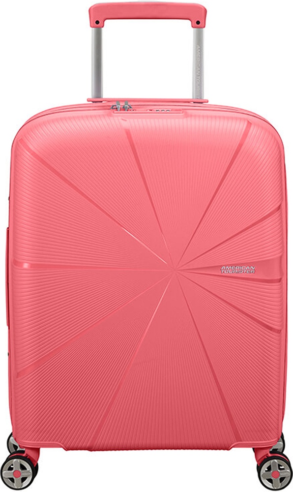Ультралегка валіза American Tourister Starvibe із поліпропилена на 4-х колесах MD5*002 Sun Kissed Coral (мала)