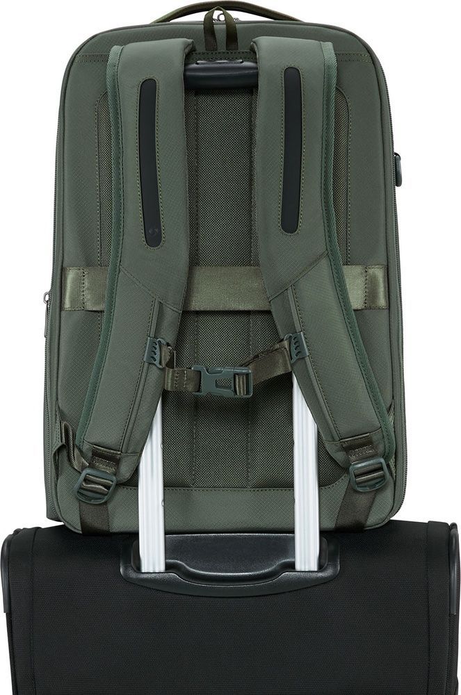 Дорожній рюкзак-трансформер Samsonite Paralux 2-in-1 Travel з відділенням для ноутбука до 15,6" KT3*002 Olive