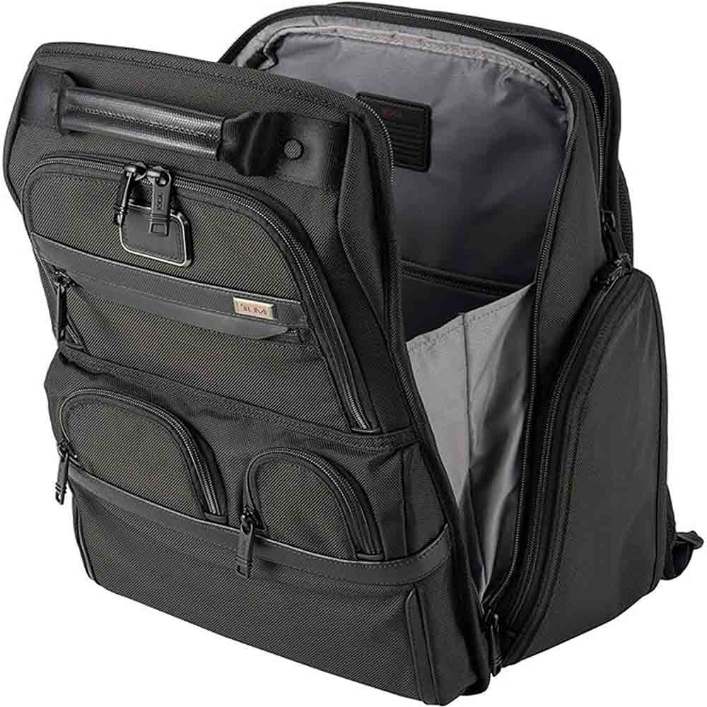 Backpack Tumi Alpha 3 Compact Laptop Brief Pack  with laptop compartment up to 15" 02603173D3 Black