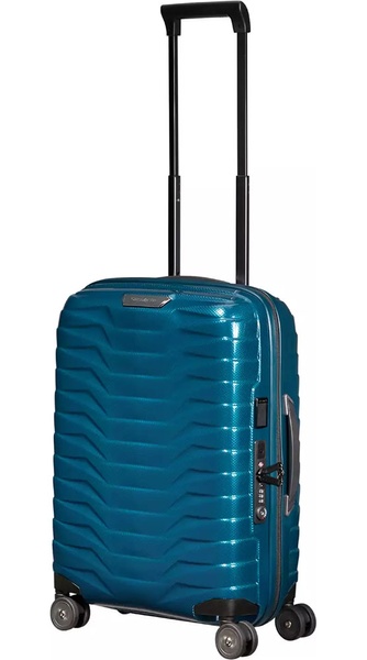 Suitcase Samsonite Proxis made of multi-layered material ROXKIN™ on 4 wheels CW6*001 Petrol Blue (small)