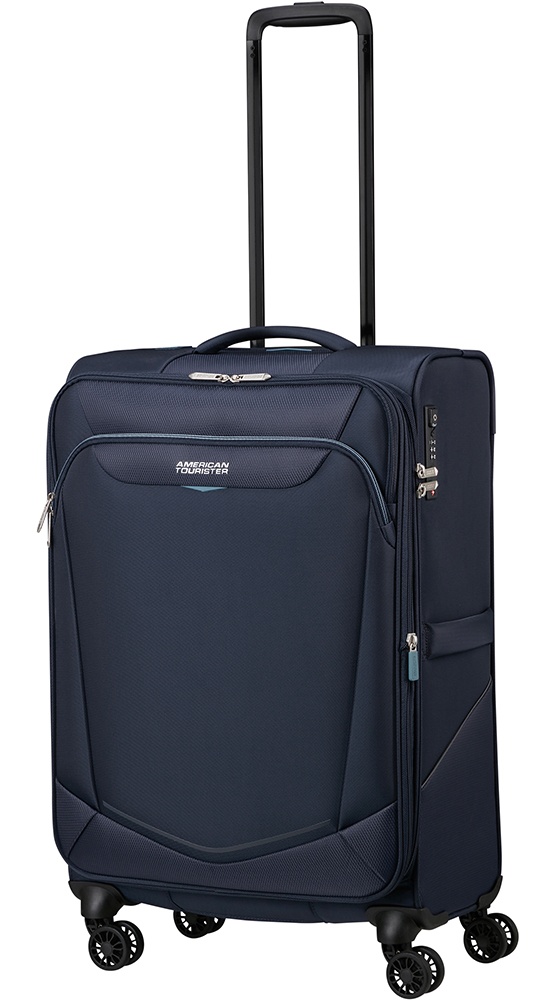 Suitcase American Tourister Summerride textile on 4 wheels ME7*005;41 Navy (medium)