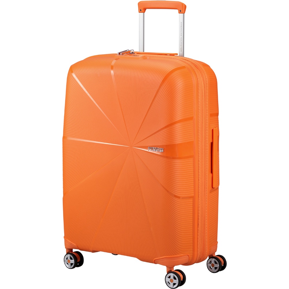 Ультралегка валіза American Tourister Starvibe із поліпропилена на 4-х колесах MD5*003 Papaya Smoothie (середня)