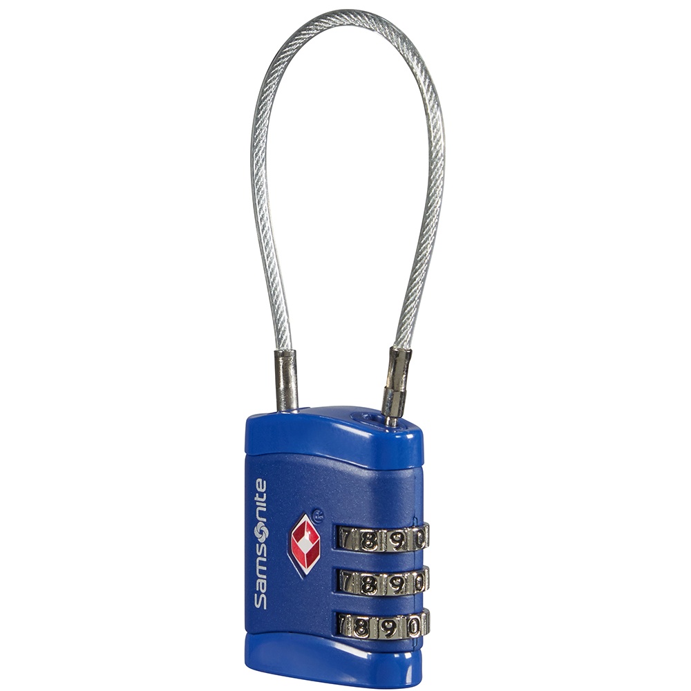 Навісний кодовий замок з системою TSA Samsonite Cablelock CO1*041;11 Midnight Blue