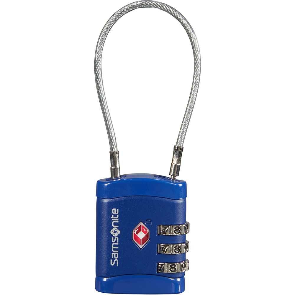 Padlock with TSA Samsonite Cablelock CO1*041;11 Midnight Blue