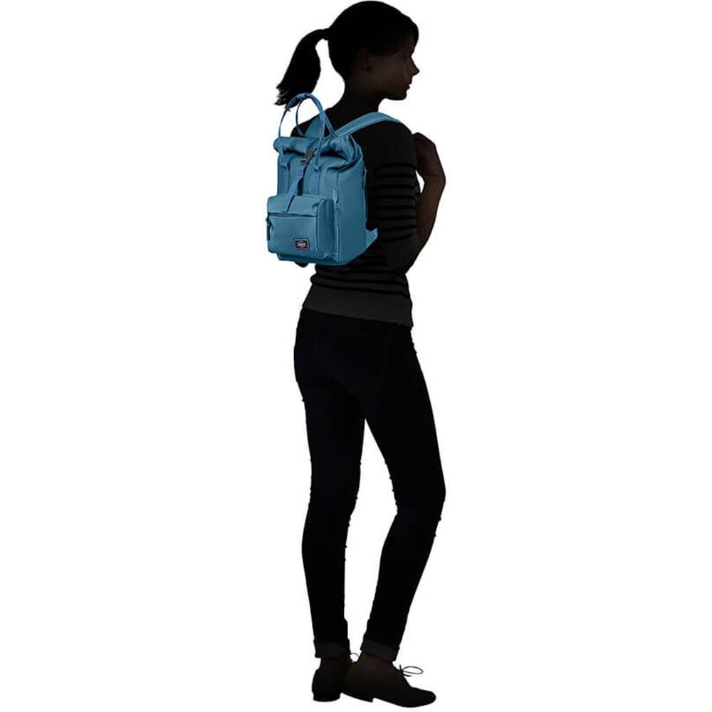 Women's everyday backpack American Tourister Urban Groove Backpack City 24G*048 Stone Blue