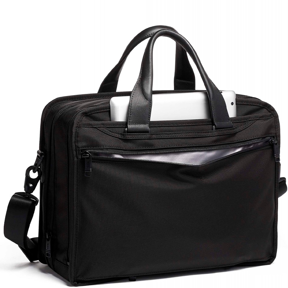 Bag Tumi Alpha 3 Expandable Organizer Laptop Brief with a compartment for a laptop up to 15" 02603141D3 Black