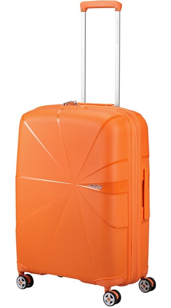 Ультралегка валіза American Tourister Starvibe із поліпропилена на 4-х колесах MD5*003 Papaya Smoothie (середня)