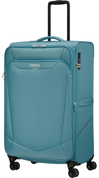 Валіза American Tourister Summerride текстильна на 4-х колесах ME7*006;01 Breeze Blue (велика)