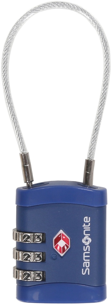 Padlock with TSA Samsonite Cablelock CO1*041;11 Midnight Blue