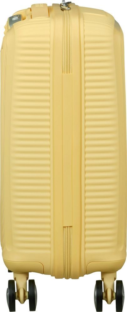 Валіза American Tourister SoundBox Mini із поліпропілену на 4-х колесах MG8*001 Pastel Yellow (екстра мала)