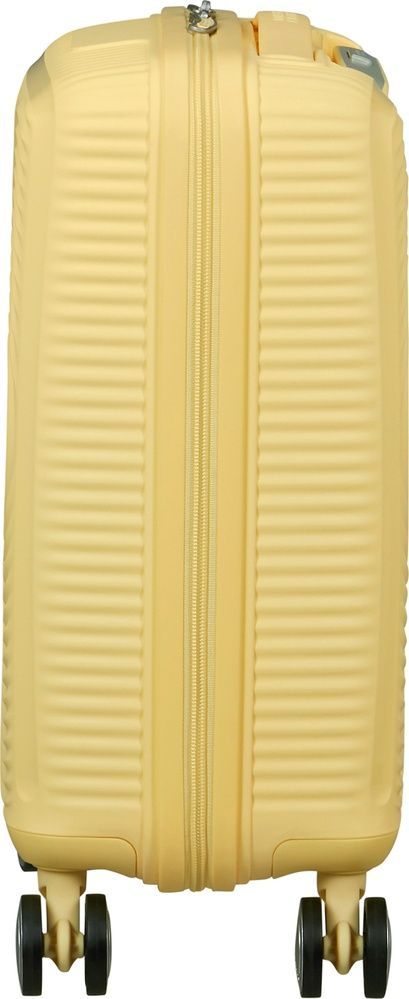 Валіза American Tourister SoundBox Mini із поліпропілену на 4-х колесах MG8*001 Pastel Yellow (екстра мала)