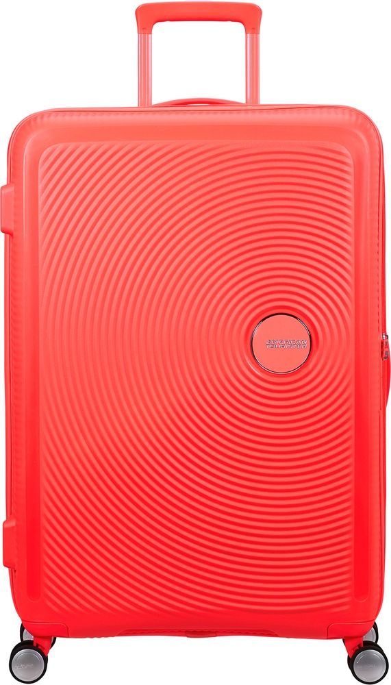 Чемодан American Tourister Soundbox из полипропилена на 4-х колесах 32G*003 Neon Orange (большой)