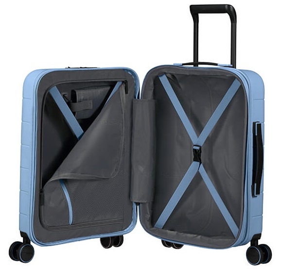 Polycarbonate suitcase American Tourister Novastream on 4 wheels MC7*001 Pastel Blue (small)