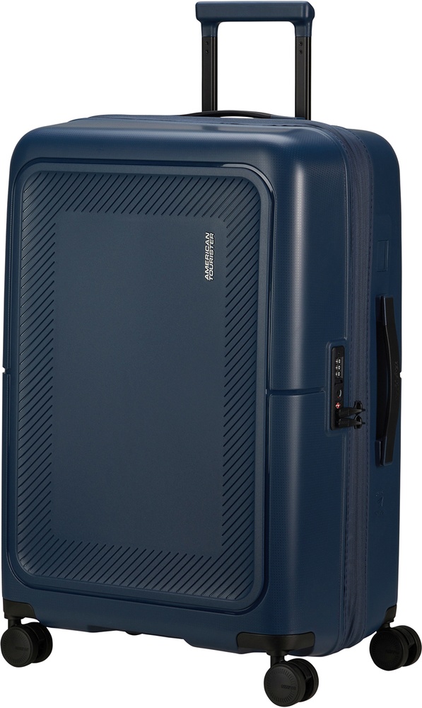 Валіза American Tourister Dashpop із поліпропілену на 4-х колесах MG5*002;11 Midnight Blue (середня)