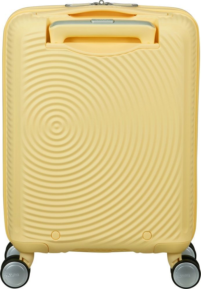 Валіза American Tourister SoundBox Mini із поліпропілену на 4-х колесах MG8*001 Pastel Yellow (екстра мала)