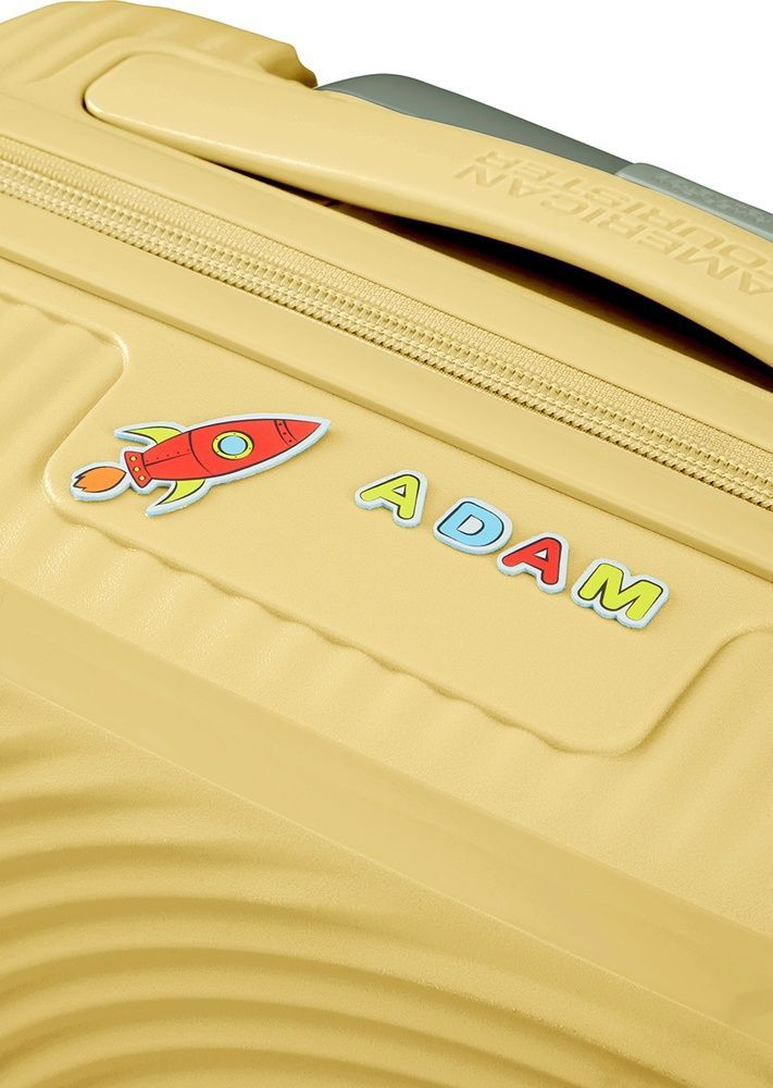 Валіза American Tourister SoundBox Mini із поліпропілену на 4-х колесах MG8*001 Pastel Yellow (екстра мала)