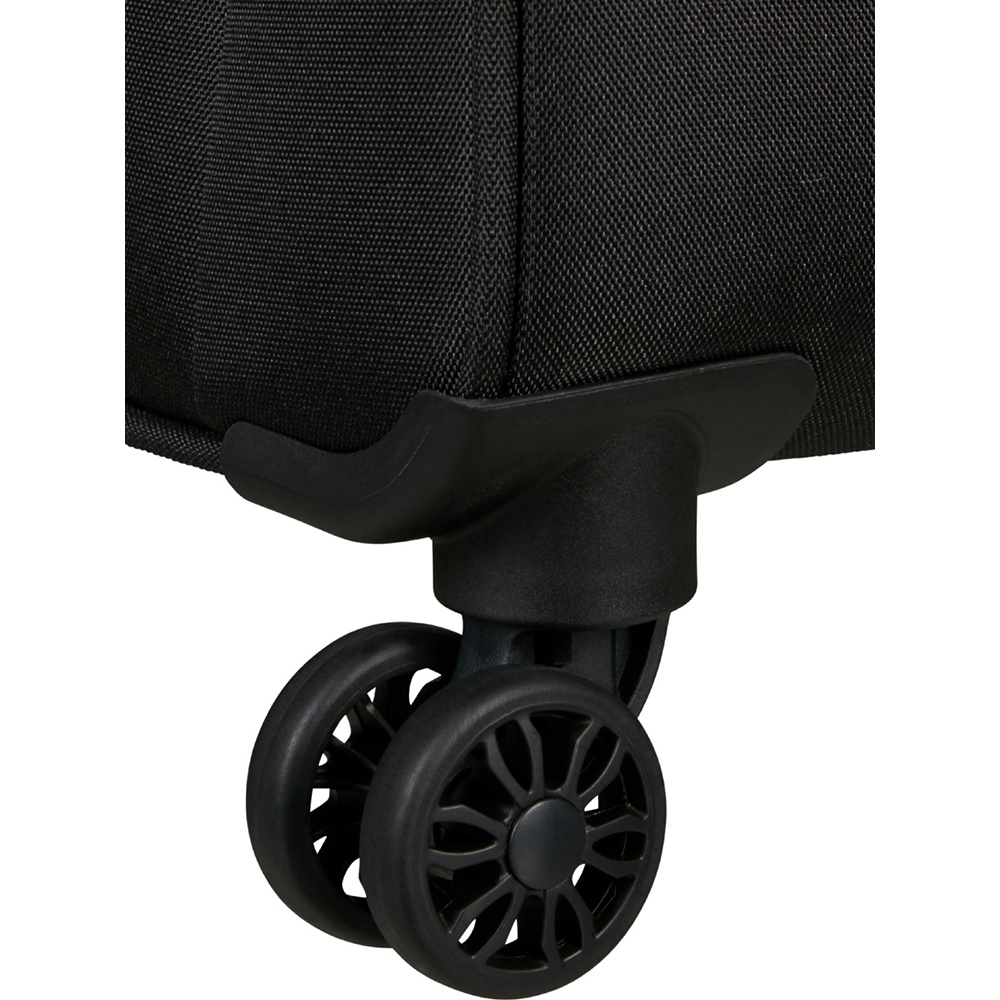 Валіза American Tourister Pulsonic текстильна на 4-х колесах MD6*003;09 Asphalt Black (велика)