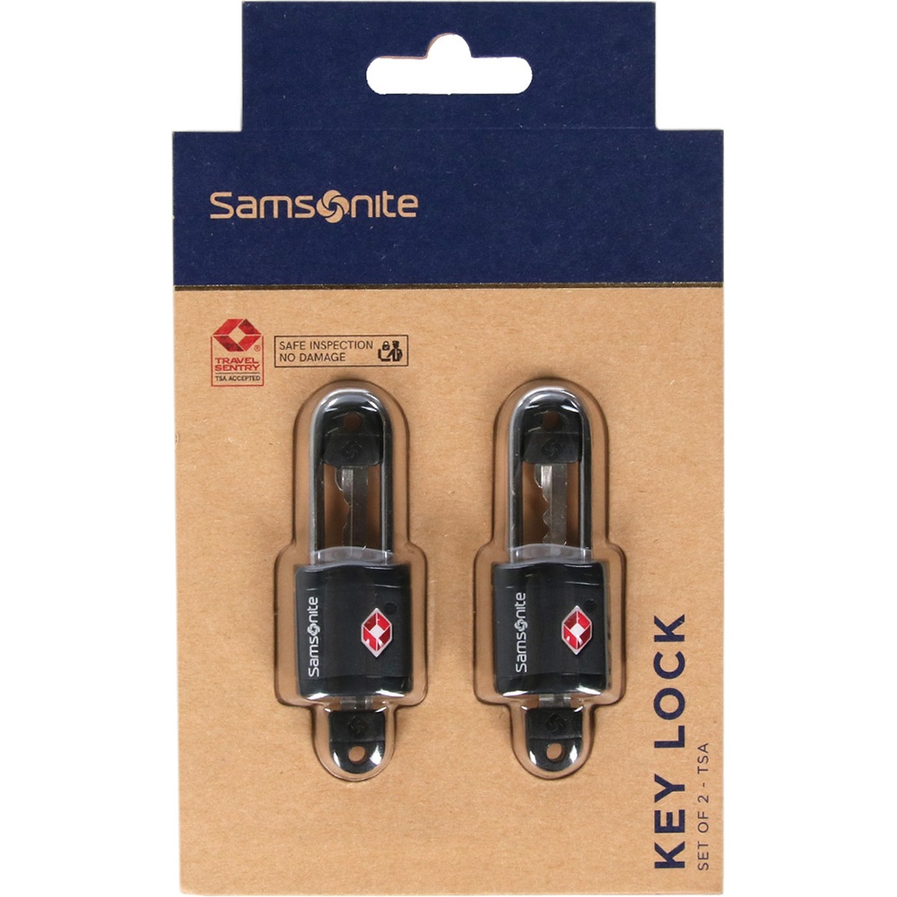 Set of padlocks on a key with the TSA system Samsonite CO1*039;09 Black