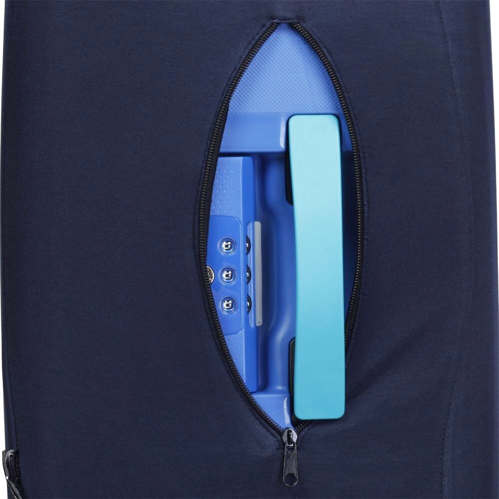 Универсальный защитный чехол для среднего чемодана 9002-7 Темно-синий