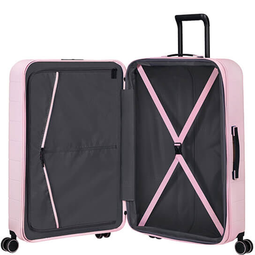 Polycarbonate suitcase American Tourister Novastream on 4 wheels MC7*003 Soft Pink (large)