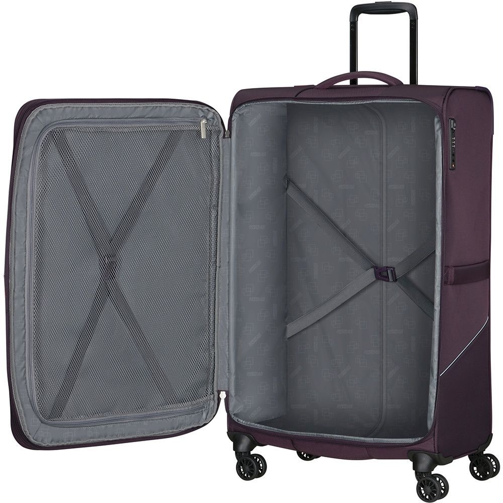 Чемодан American Tourister Summerride текстильный на 4-х колесах ME7*006;07 Dark Plum (большой)