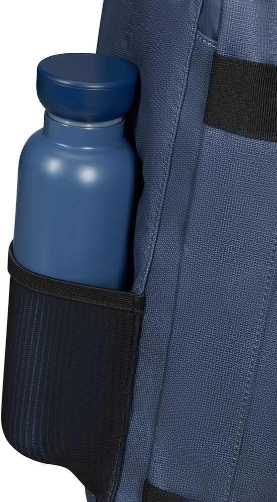 Рюкзак дорожный с пропиткой от влаги American Tourister Urban Track CABIN для ручной клади в Ryanair и ноутбука до 14" MD1*205 LMTD Navy/Orange