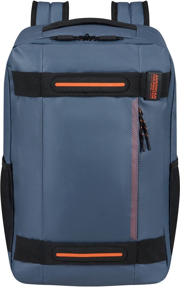 Рюкзак дорожный с пропиткой от влаги American Tourister Urban Track CABIN для ручной клади в Ryanair и ноутбука до 14" MD1*205 LMTD Navy/Orange