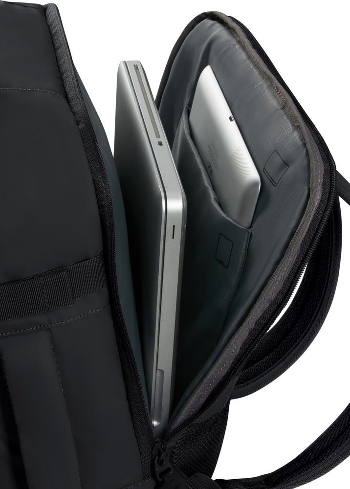 Рюкзак дорожный American Tourister Take2Cabin MS Puff для ручной клади в Wizz Air /Ryanair и ноутбуке до 15,6" 91G*020 Black Code