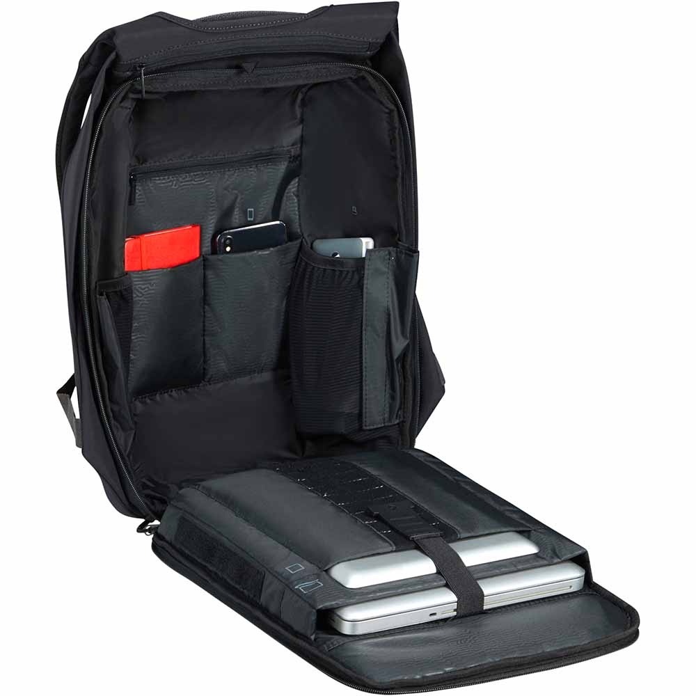 Anti-theft backpack with laptop compartment up to 15.6" Samsonite Securipak 2.0 KO8*002;09 Black