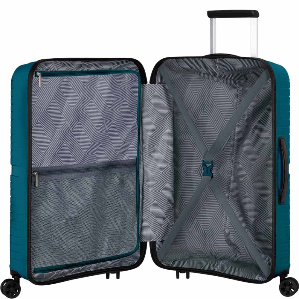 Ultralight American Tourister Airconic polypropylene suitcase with 4 wheels 88G*002 Deep Ocean (medium)