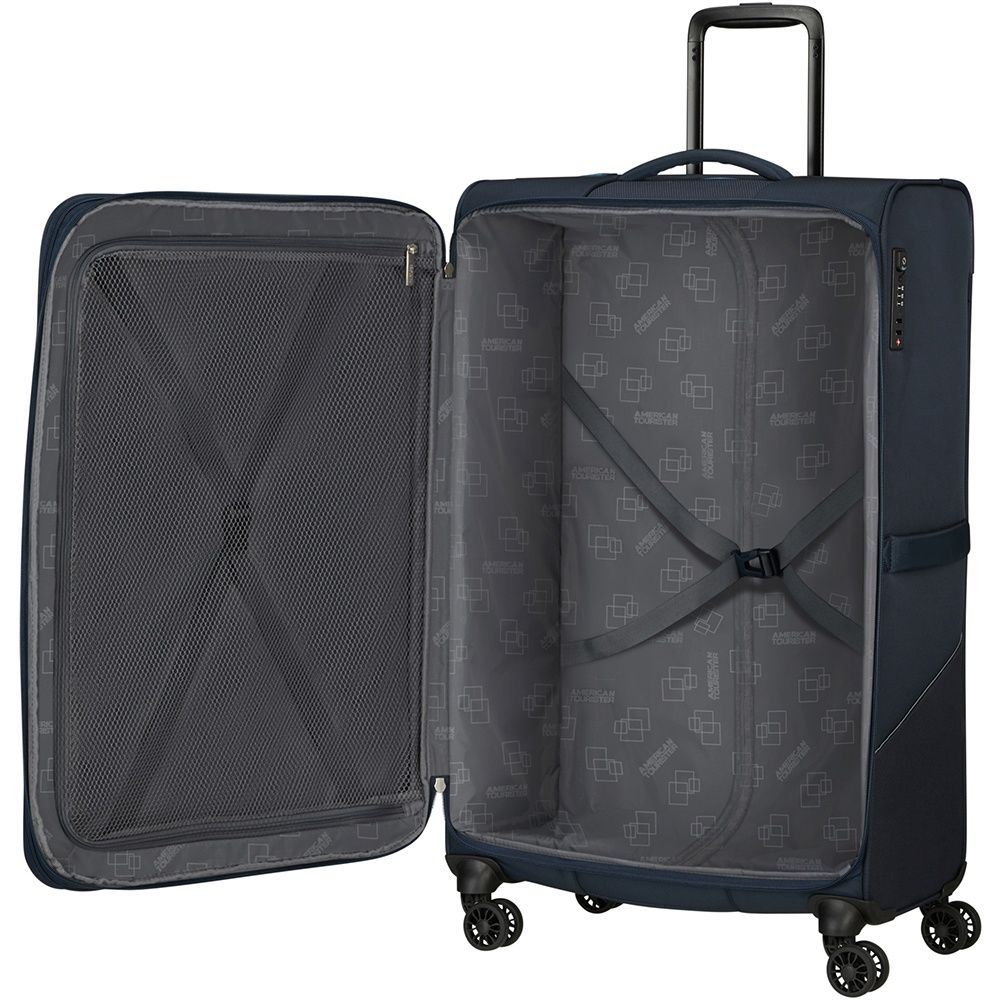Чемодан American Tourister Summerride текстильный на 4-х колесах ME7*006;41 Navy (большой)
