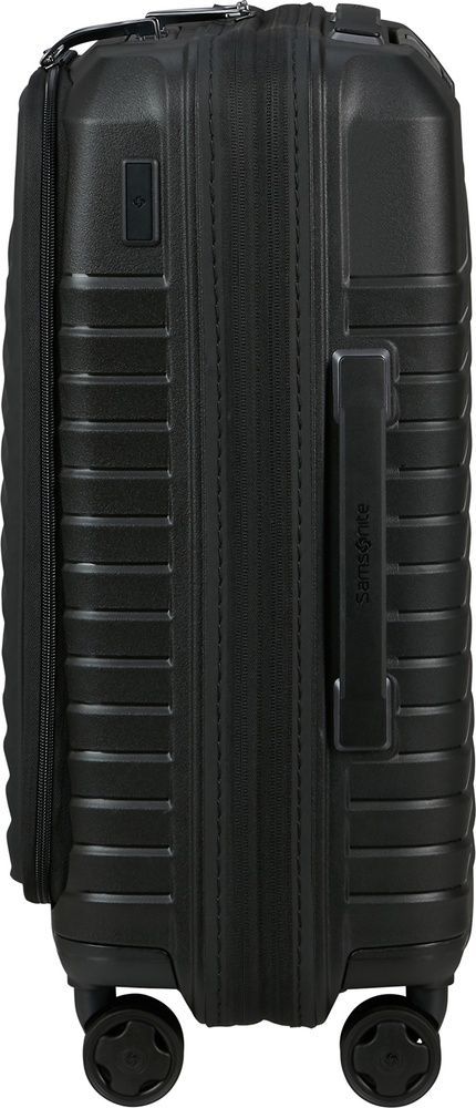 Suitcase Samsonite Intuo with laptop compartment up to 15.6" made of polypropylene on 4 wheels KL9*005 Black (small)
