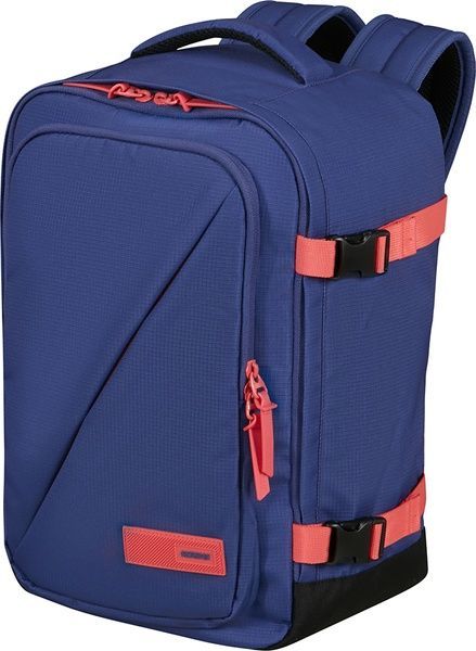 Рюкзак дорожный American Tourister Take2Cabin S для ручной клади в Ryanair 91G*004 Dusk Purple/Coral