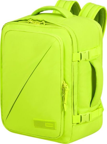Рюкзак дорожный American Tourister Take2Cabin MS Puff для ручной клади в Wizz Air /Ryanair и ноутбуке до 15,6" 91G*020 Hyper Lime