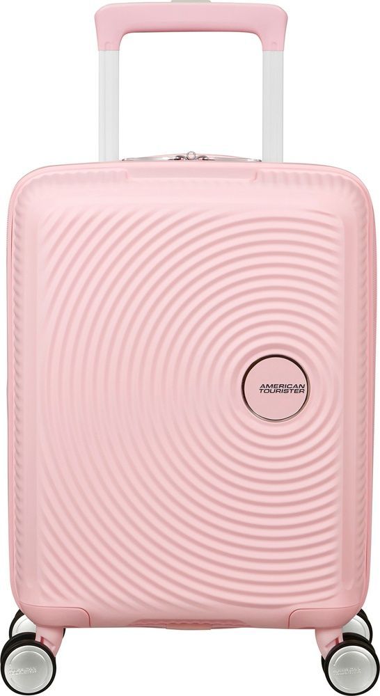 Suitcase American Tourister SoundBox Mini made of polypropylene on 4 wheels MG8*001 Pastel Pink (extra small)