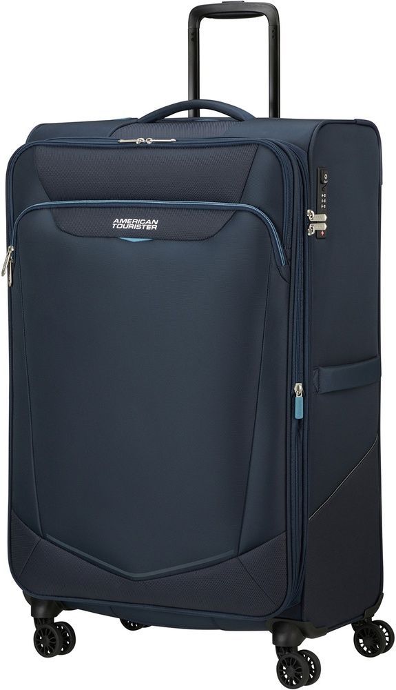 Чемодан American Tourister Summerride текстильный на 4-х колесах ME7*006;41 Navy (большой)