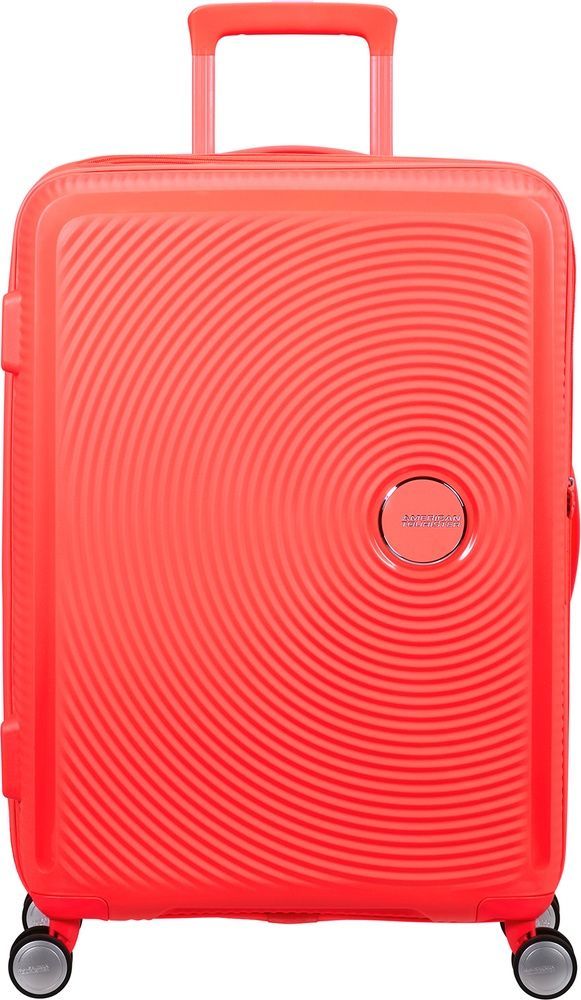 American Tourister Soundbox suitcase made of polypropylene on 4 wheels 32G*002 Neon Orange (medium)