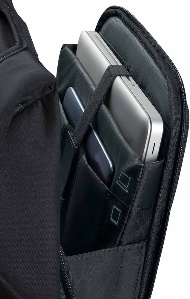 Anti-theft backpack with laptop compartment up to 15.6" Samsonite Securipak 2.0 KO8*002;09 Black