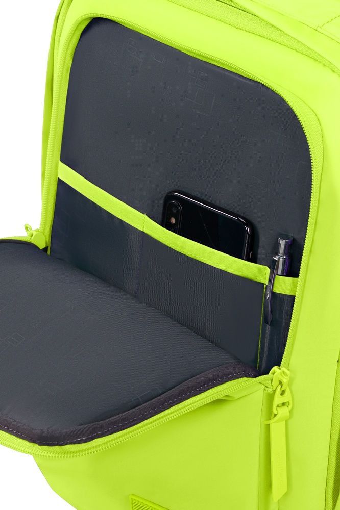 Travel backpack American Tourister Take2Cabin MS Puff for hand luggage in Wizz Air /Ryanair and laptop up to 15.6" 91G*020 Hyper Lime