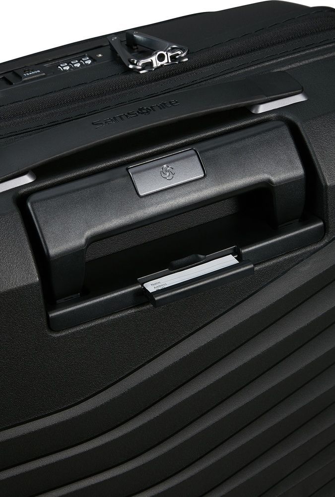 Suitcase Samsonite Intuo with laptop compartment up to 15.6" made of polypropylene on 4 wheels KL9*005 Black (small)