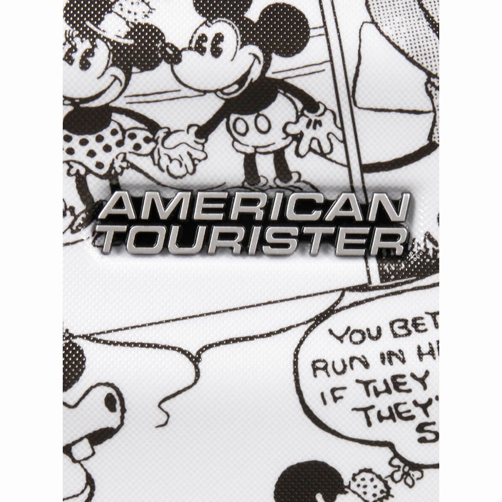 Чемодан American Tourister Wavebreaker Disney из ABS пластика на 4-х колесах 31C*004 Minnie Comics White (средний)