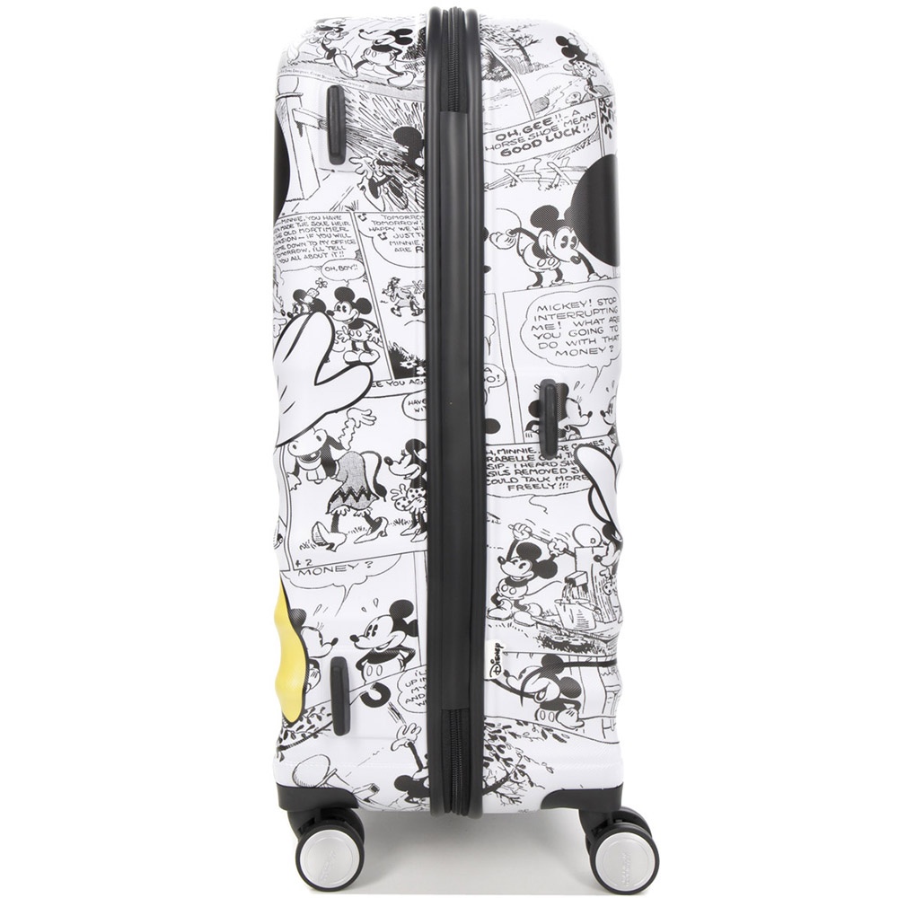 Suitcase American Tourister Wavebreaker Disney made of ABS plastic on 4 wheels 31C*004 Minnie Comics White (medium)