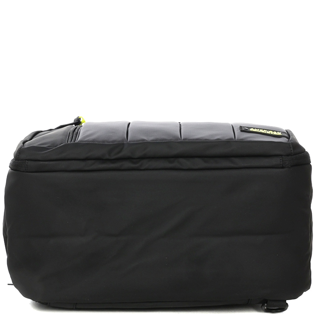 Дорожная сумка-рюкзак American Tourister StreetHero текстильная с пропиткой от влаги ME2*105 LMTD Black/Lime (малая)