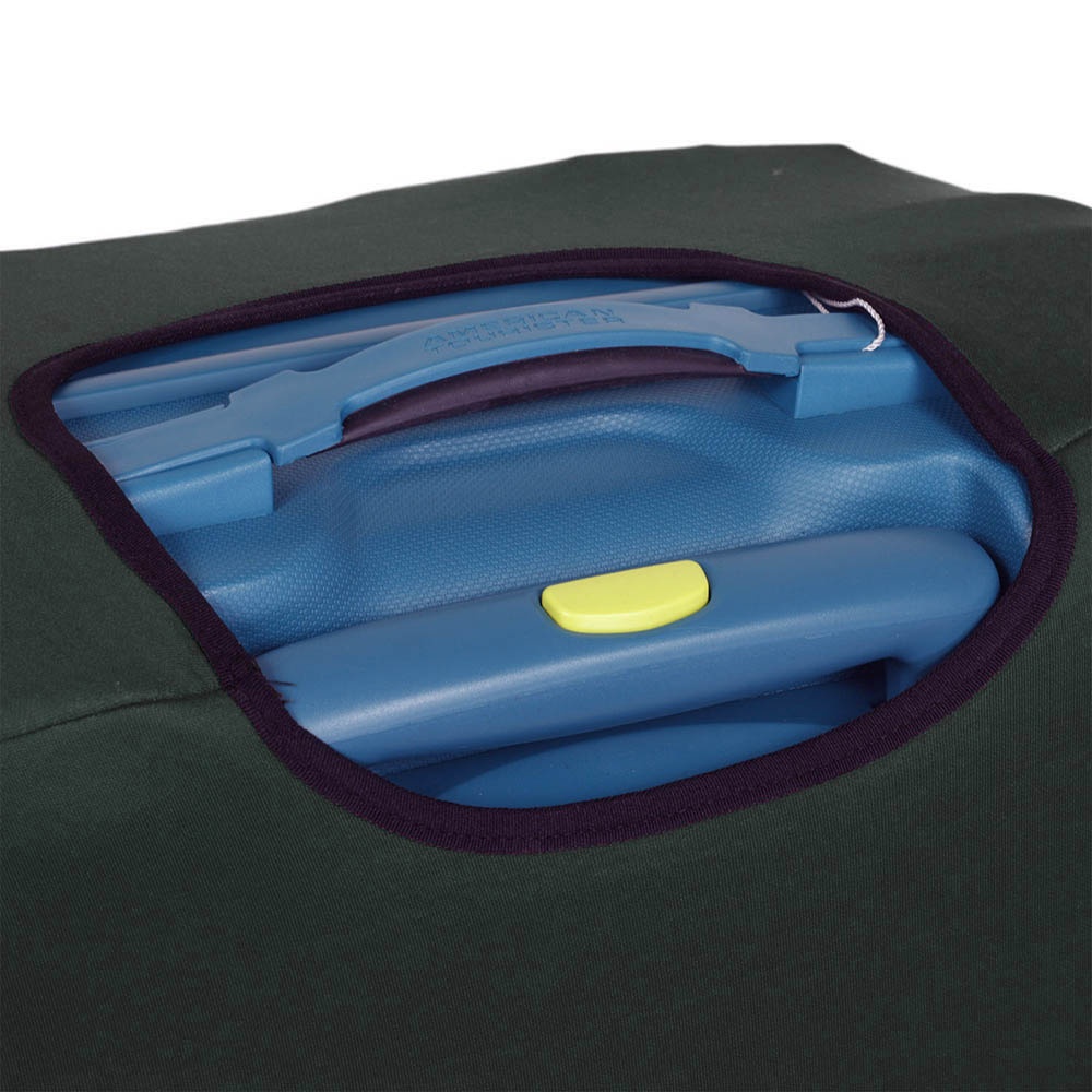 Універсальний захисний чохол для середньої валізи 9002-54 Черно-зелений