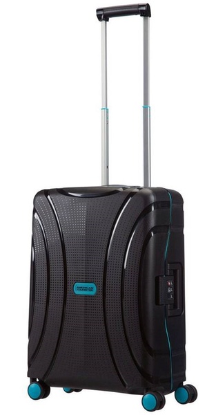 Suitcase American Tourister Lock'n'roll made of polypropylene on 4 wheels 06G*003 Night Black (small)