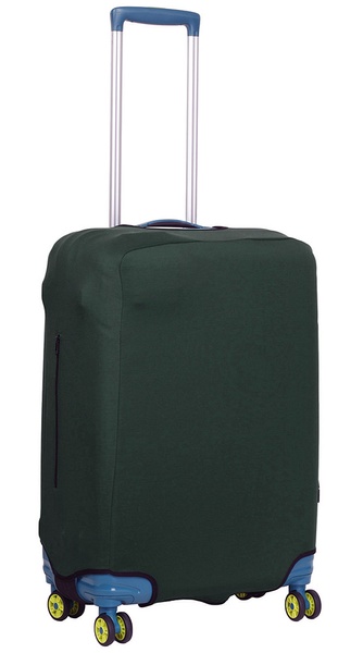 Універсальний захисний чохол для середньої валізи 9002-54 Черно-зелений