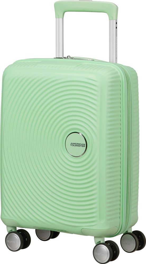 Чемодан American Tourister SoundBox Mini из полипропилена на 4-х колесах MG8*001 Pastel Green (экстра малый)