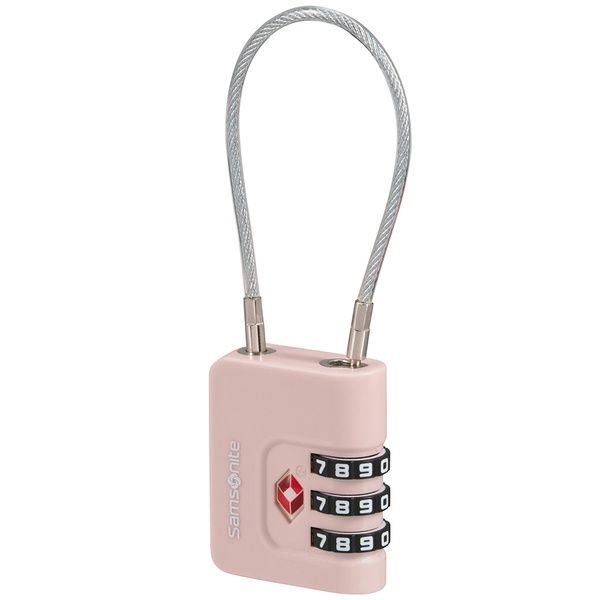 Навісний кодовий замок Samsonite TA Revolution з системою TSA Cablelock 3 DIAL KR7*008;80 Rose