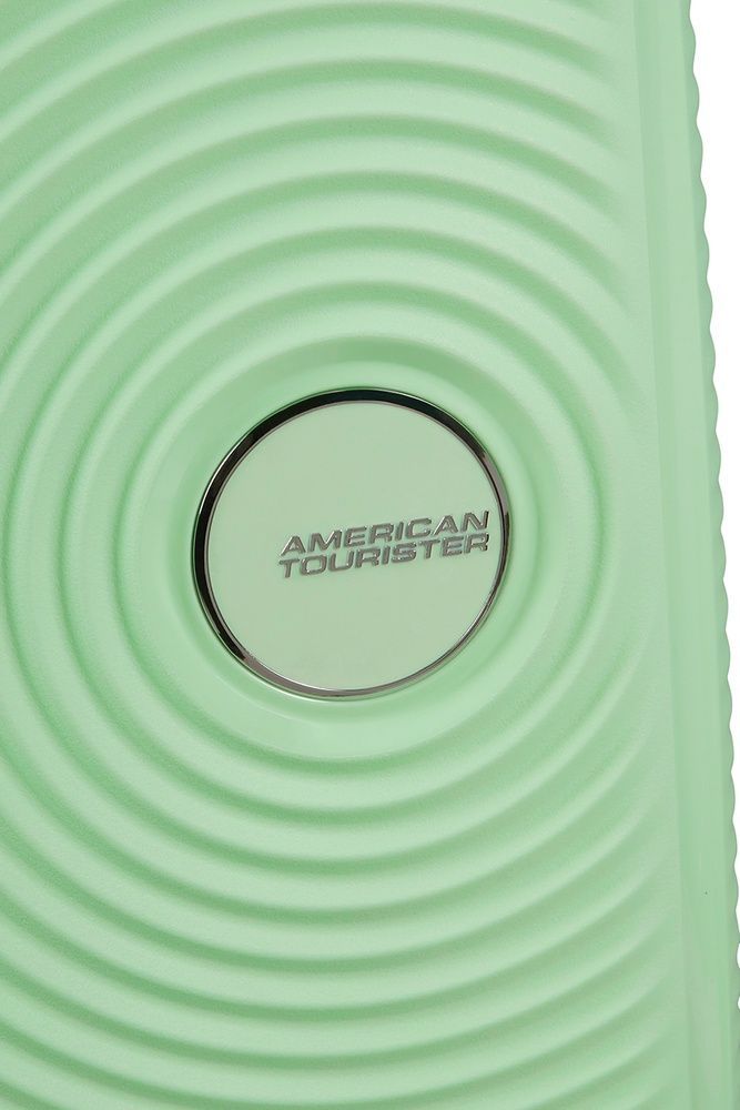 Чемодан American Tourister SoundBox Mini из полипропилена на 4-х колесах MG8*001 Pastel Green (экстра малый)