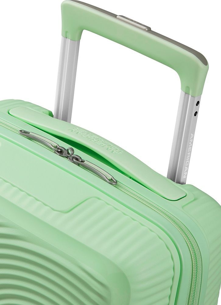 Чемодан American Tourister SoundBox Mini из полипропилена на 4-х колесах MG8*001 Pastel Green (экстра малый)